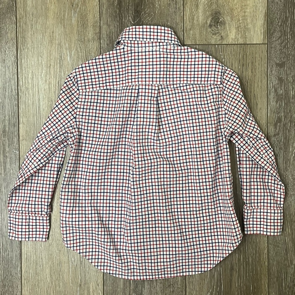 Ralph Lauren Toddler Kids Plaid Button Down Shirt - Picture 4 of 4